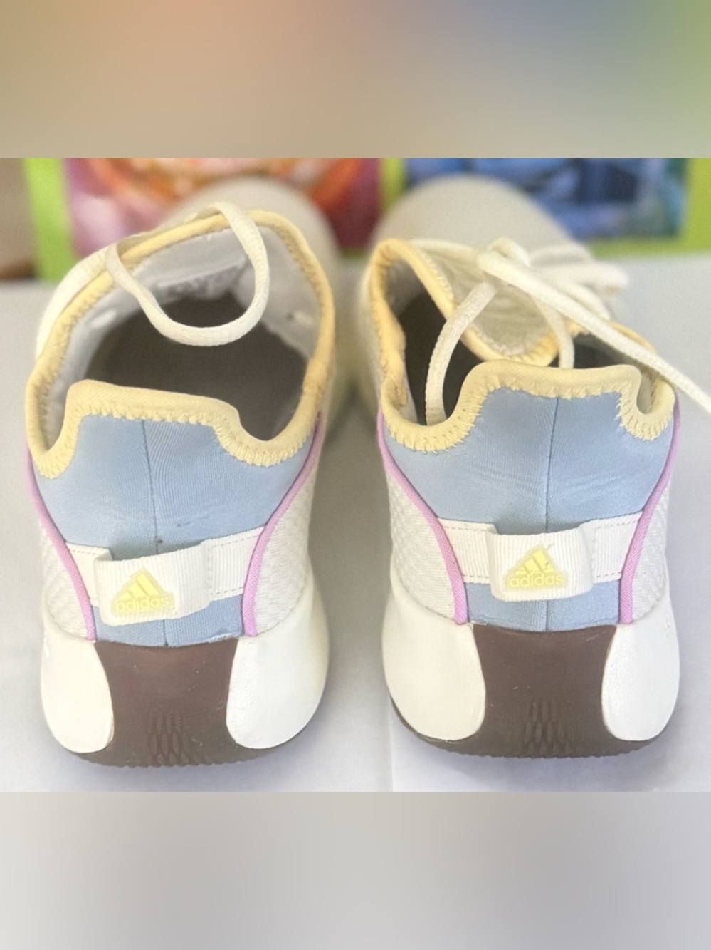 ADIDAS Women’s US 8 CLOUDFOAM Pure SPW in the White / Bliss Lilac - Picture 5 of 8